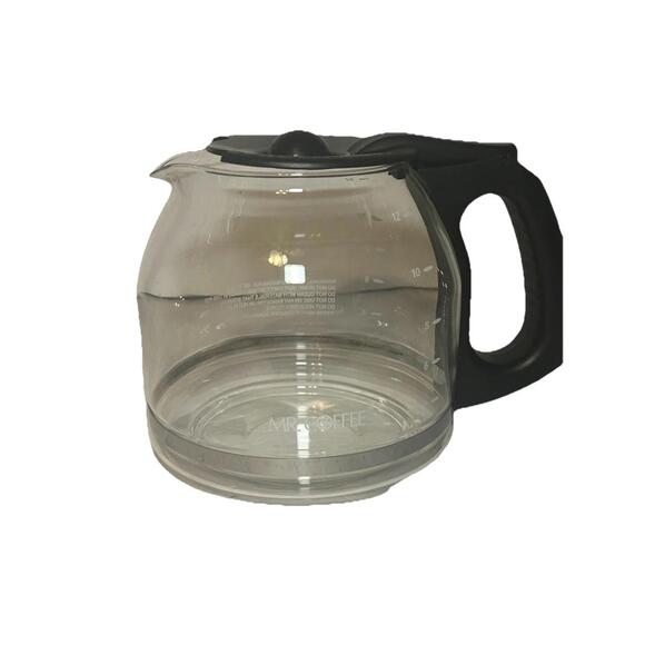 Mr. Coffee Glass Replacement Black Carafe 12 Cup   VERY CLEAN  round coffee pot - Picture 1 of 4